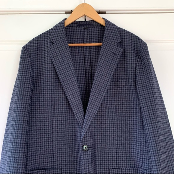 J Crew Blazer Ludlow Jacket Plaid Unlined Moon Flannel Unstructured Size 42 Slim - Picture 2 of 9
